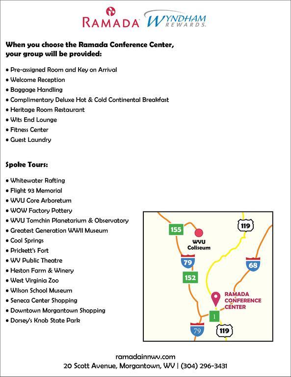 فندق Ramada Conference Center مورغانتاون، فيرجينيا الغربية الغرفة الصورة